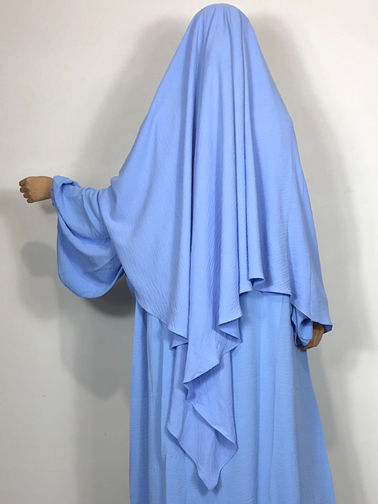 Ramadan Long Hijab Khimar Muslim Prayer Garment Women Abaya Hijabs