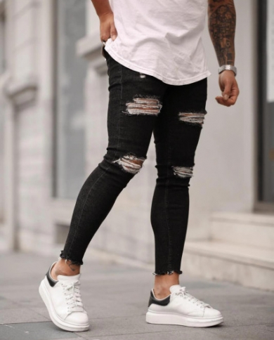 Men Stylish Ripped Jeans Pants Biker Skinny Straight Frayed Denim Trousers  Skinny Jeans Clothes 2 38 : Amazon.ca: Clothing, Shoes & Accessories