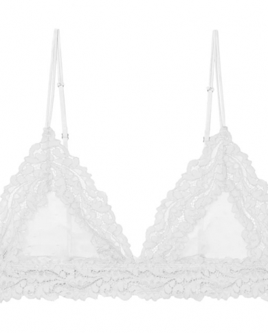 40 Bralette Dot Mesh Bra Women See Through Transparent Bras Crop Top Lace  Underwear Women Brassiere
