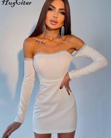 Hugcitar Strapless Tube Off Shoulder 