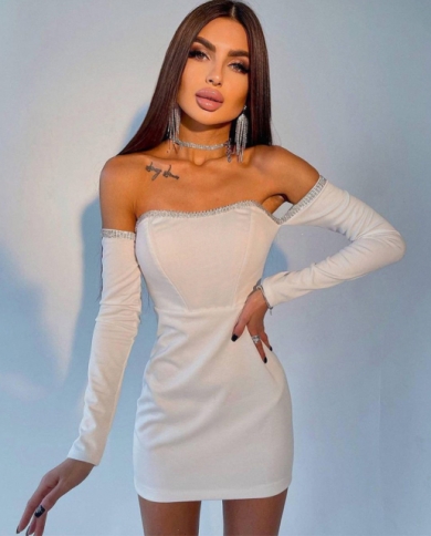 Hugcitar Strapless Tube Off Shoulder 