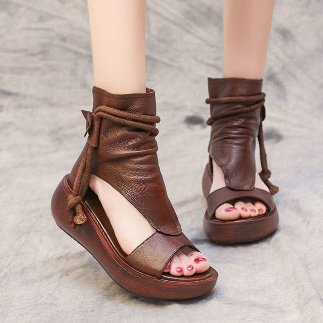 soft leather sandals women's