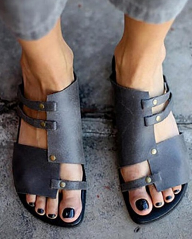 leather open toe shoes