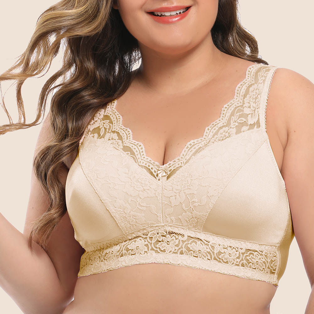 Womens Lace Bras Large Brassiere Cup Light Padded Underwire