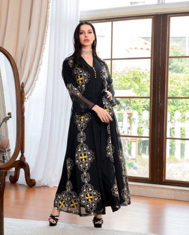Ramadan Eid Mubarak Robe Longue Femme 