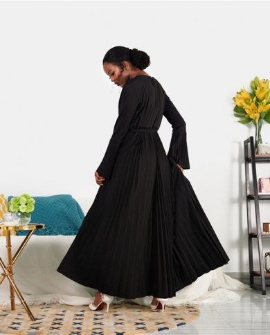 Pleated clearance abaya dress