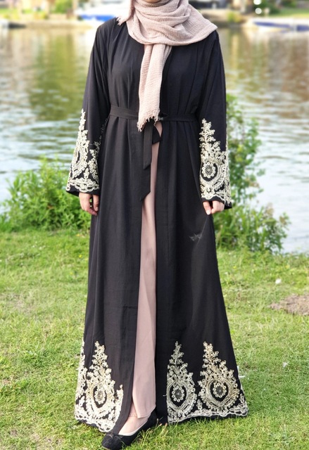 HUSNA Muslim Cardigan Abaya Hijab Dress Turkish Islamic Clothing Abayas for  Women Dubai Oman Robe -  Sweden