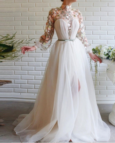 Elegant Prom Dresses Lace Appliques 