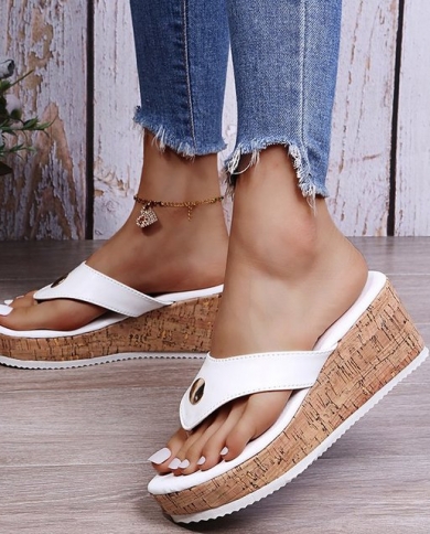 Dropship Summer Women Slipper Buckle Decoration Beach Sandals