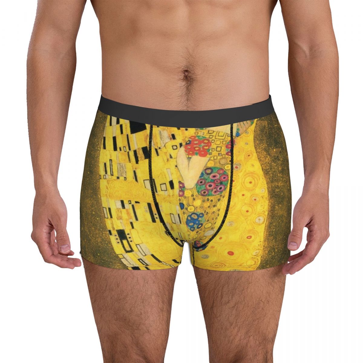 Klimt Underwear The Kiss Gustav Klimt Mens Boxer Brief Cute Boxer Shorts  Hot Sublimation Oversize Underpants Größe XXL Farbe As Picture