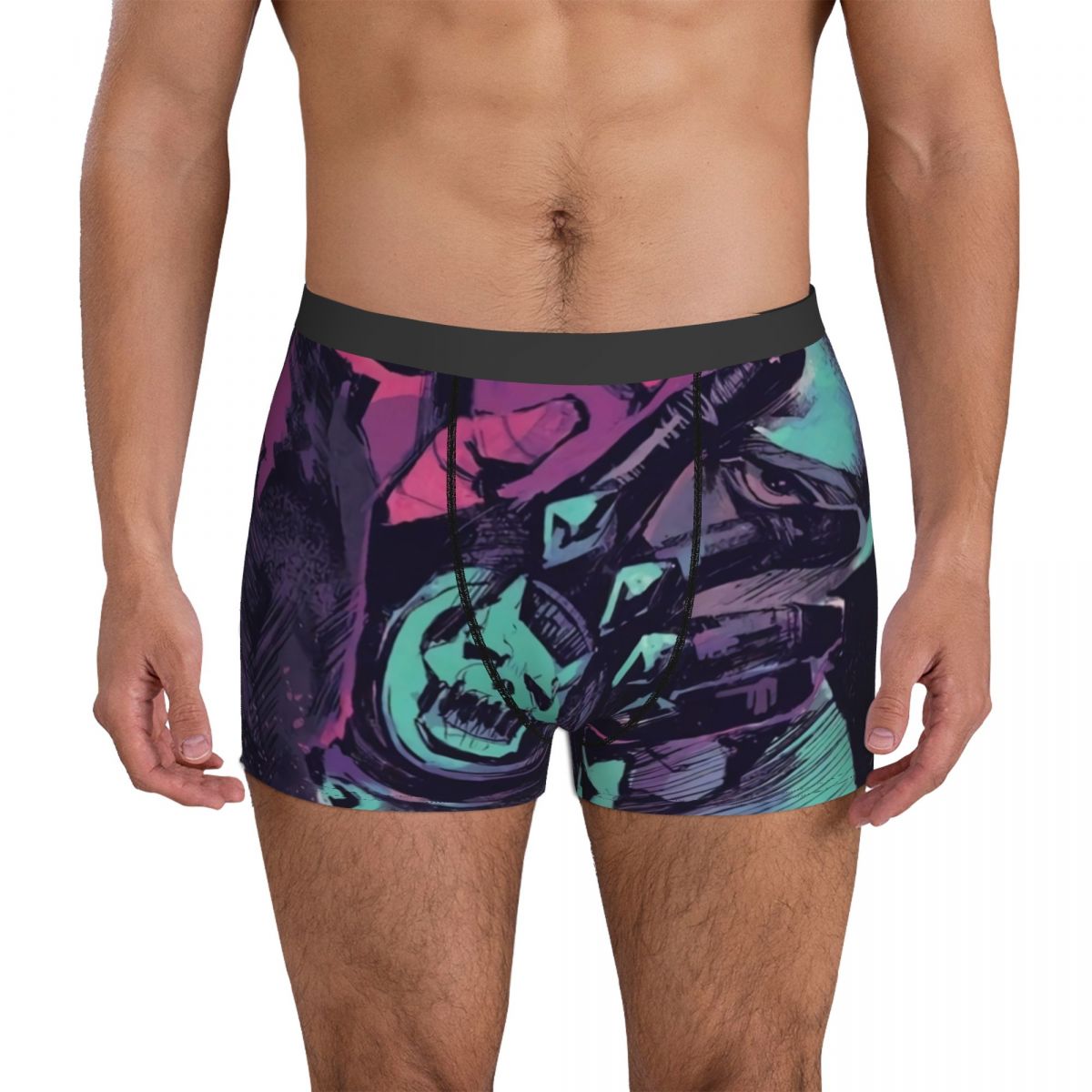 Jojo Bizarre Adventure Underwear Killer Queen Punk Sublimation Trunk Trenky  Male Panties Breathable Boxers Brief Gift Größe S Farbe As Picture