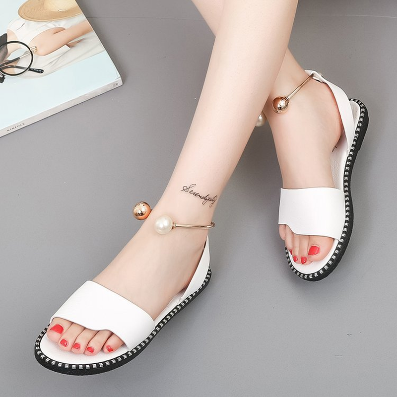 Leather Flat Sandal Design MS003 – Trendy DYS