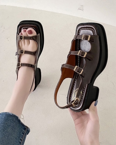 elastic strap soft sole sandals