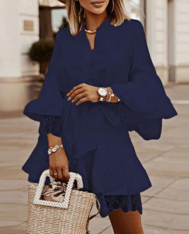 casual bell sleeve dress