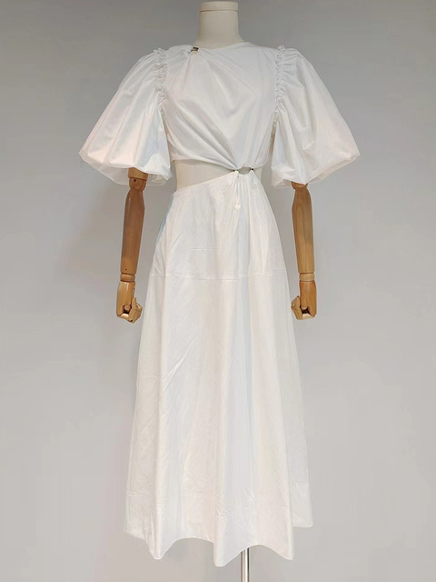 Vgh Casual Plain Cut Out Dress For 