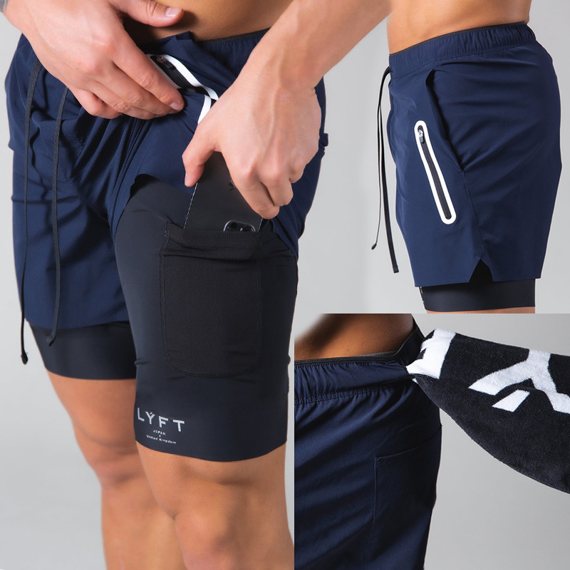 Mens Lyft quick-drying double layer shorts | Wray Sports
