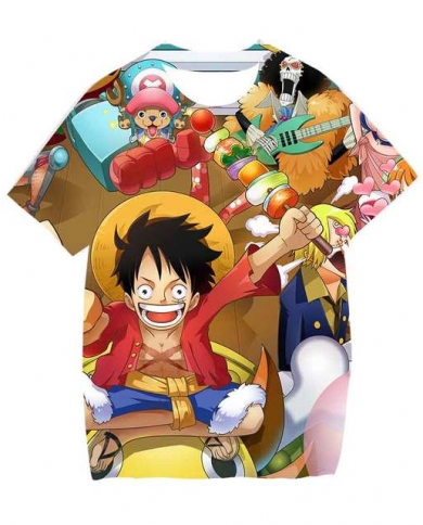 Summer One Piece T Shirt Children Luffy T Shirts New Short Sleeve