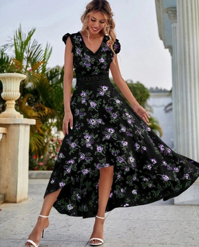 Women Summer Boho Floral Swing 