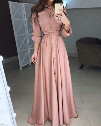 2022 High Waist Solid Floor Length 