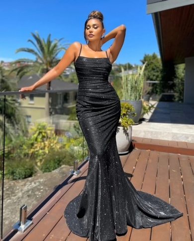Square Collar Satin Maxi Dress Long 