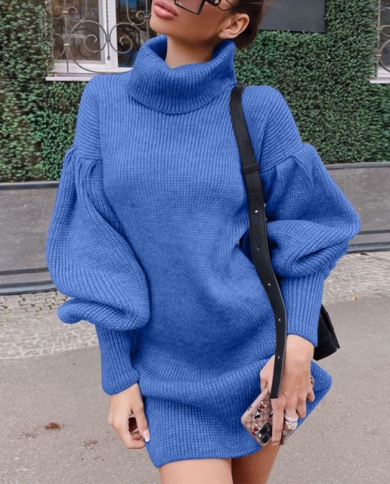 Elegant Solid Color Women Knitted 