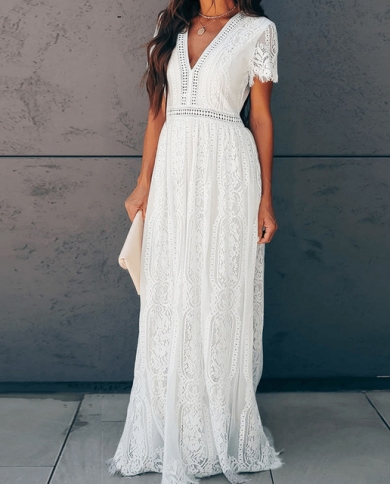 Summer Vintage Women Maxi Party Dress 