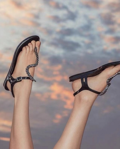 Rhinestone snake clearance sandals