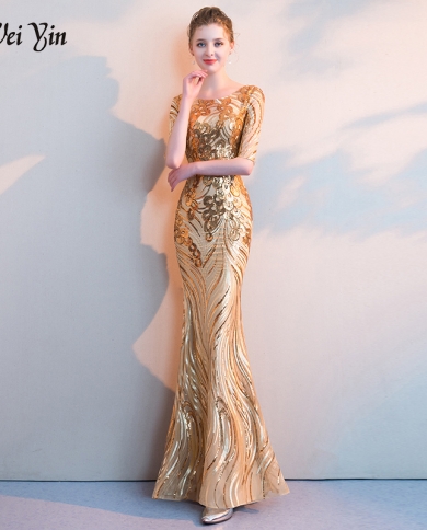 Weiyin Women's Elegant Mermaid Gold 