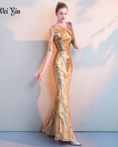 Weiyin Women's Elegant Mermaid Gold 
