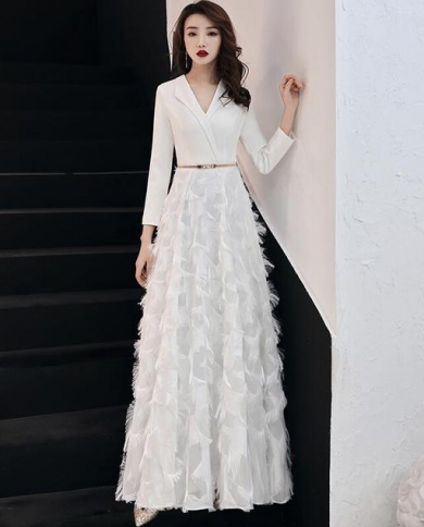 Wei Yin 2022 White Evening Dress 