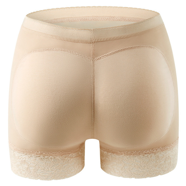 Womens Sponge Padded Push Up Control Panties Butt Lifter Seamless Fake Ass  Briefs Underwear For Woman Wedding Body Shap Color Beige size Asian size S