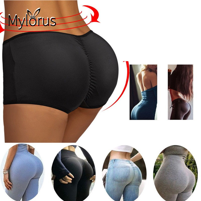 Fake Ass Women Padded Push Up Panties Butt Lifter Shaper Buttocks Hip Pads  Invisible Control Panties Lingerie Underwear size 3xl Color apricot beige