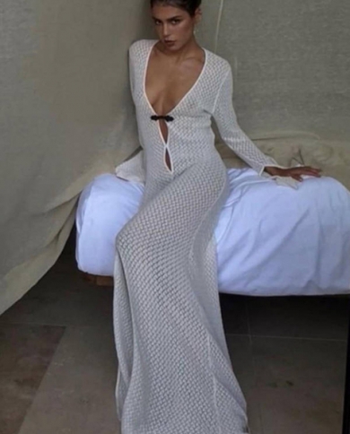 Summer Beach Holiday Knitted Maxi Dress 