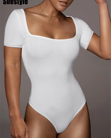 Shestyle Mesh See Through Bodysuits Women Printed Full Sleeve