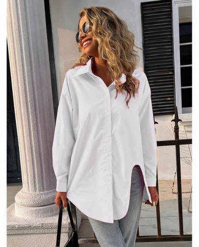 New Casual Irregular Single-Breasted Sweatshirt New Casual Irregular Single-Breasted Sweatshirt