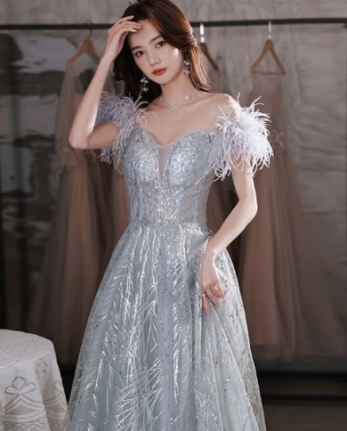 sachin and babi light blue dress Royal Blue Satin Beaded Trumpet Elegant Prom Dress main image 1