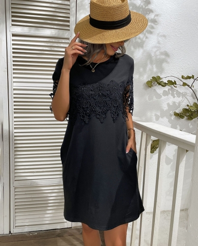 Long Tee Dresses Casual Robe Femme 