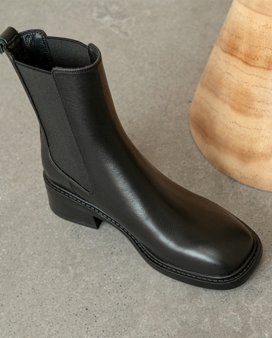 simple leather boots