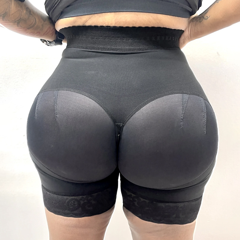 Double Compression Power Shaping Shorts Bbl Post Op Surgery Supplies Skims  Kim Kardashian Jeans Woman High Waist Butt Li size 6XL Color Black