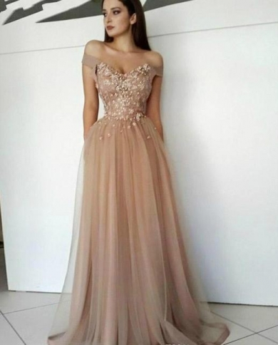 shoulder evening dress Fitted Off Shoulder Sequin Prom Formal Dress main image 0