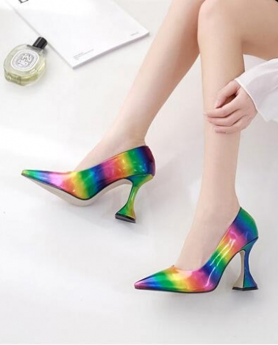 Multi colored best sale women's dress shoes