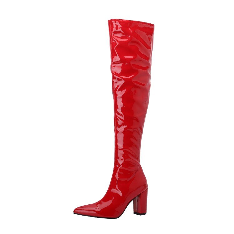 Thick Heels High Heels Knee Boots 