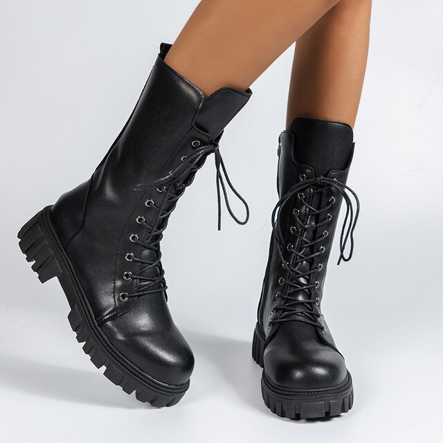 High heeled hotsell motorcycle boots