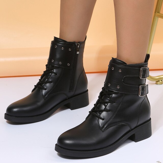 販売時間 Herlipto Double Belt Ankle Boots ドット www.lsansimon.com