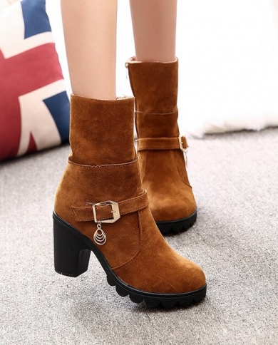 Ladies fur ankle boots Clearance