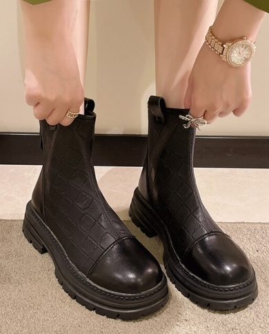 Women Boots Round Toe Autumn Ankle 