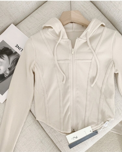 Basic Slim Sweatshirt Croped Fitted 