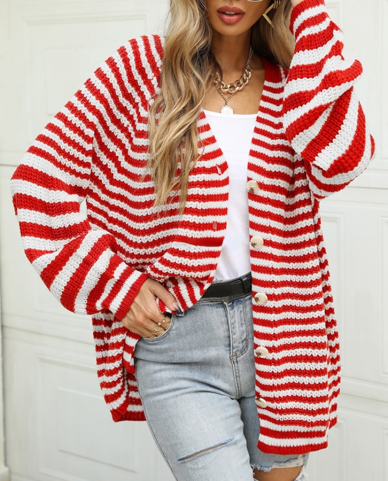 Top Cardigan Black Sweater Ov 