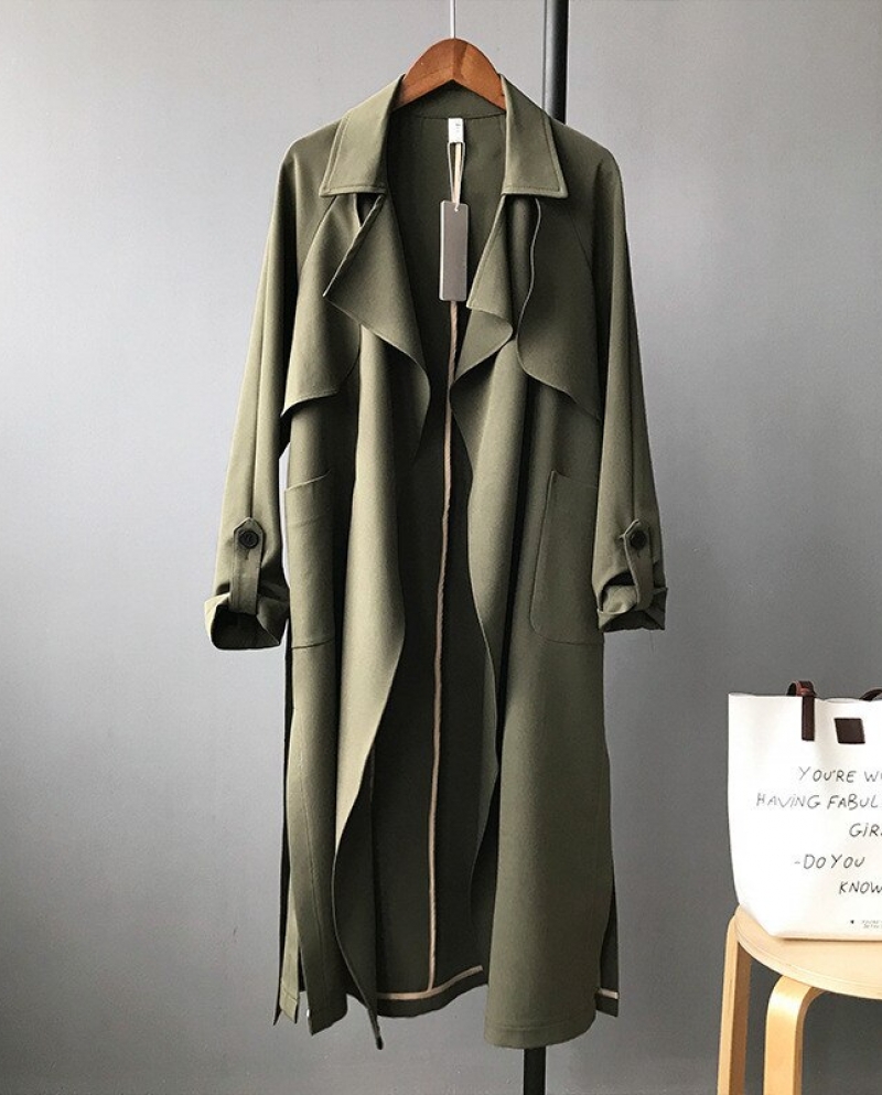 New Trench Coat For Women Casual Loose 