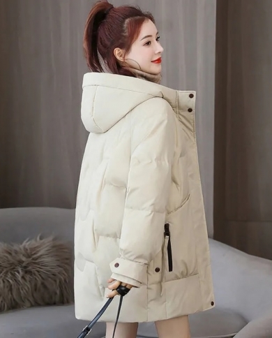 Parkas Hooded Overcoat Casual Long Coat 